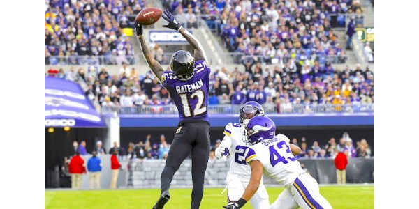 Rashod Bateman se enorgullece de ser el propietario de la camiseta número 1